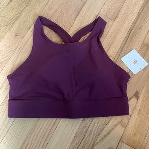 NWT Fabletics No Bounce High Impact Purple Sports Bra